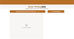 Desktop Screenshot of betterwritingskills.com