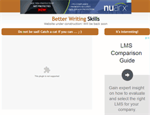 Tablet Screenshot of betterwritingskills.com